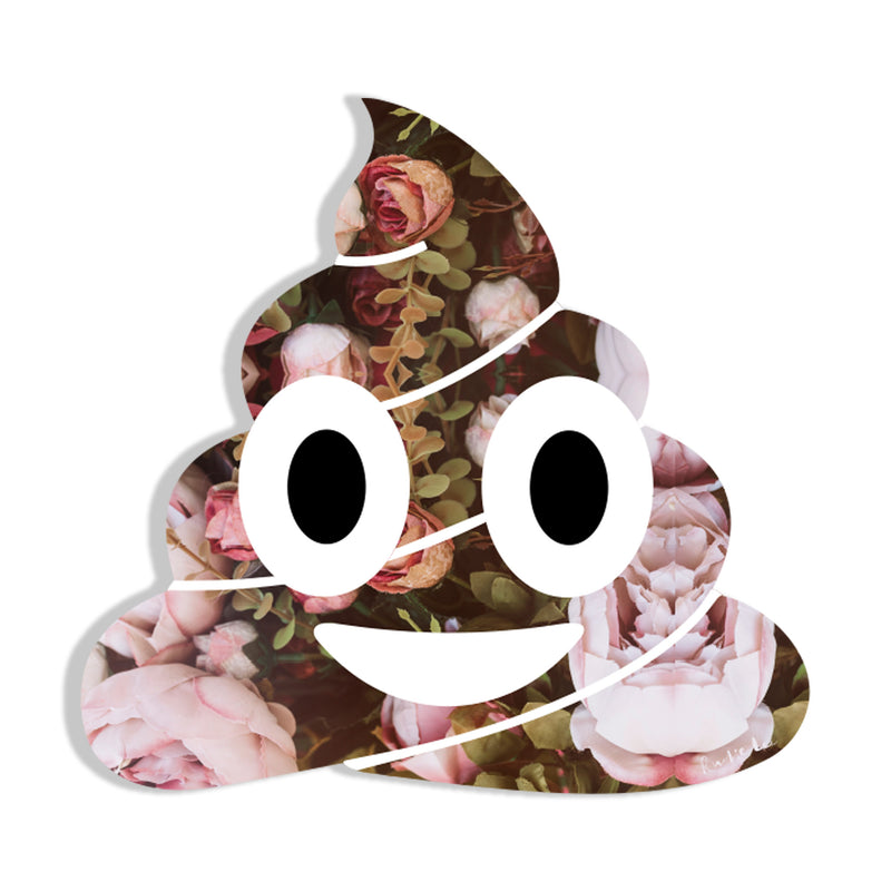 Aw Poop (Floral) (Pale Pink) by Rudie Lee