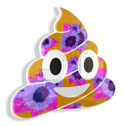 Aw Poop (Floral) (Tawny Purple) by Rudie Lee