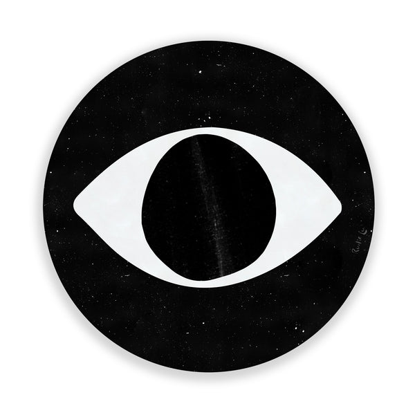 Evil Eye (Black Dust) (Circle) by Rudie Lee
