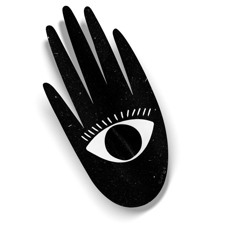 Hamsa x Evil Eye (Black Dust) by Rudie Lee