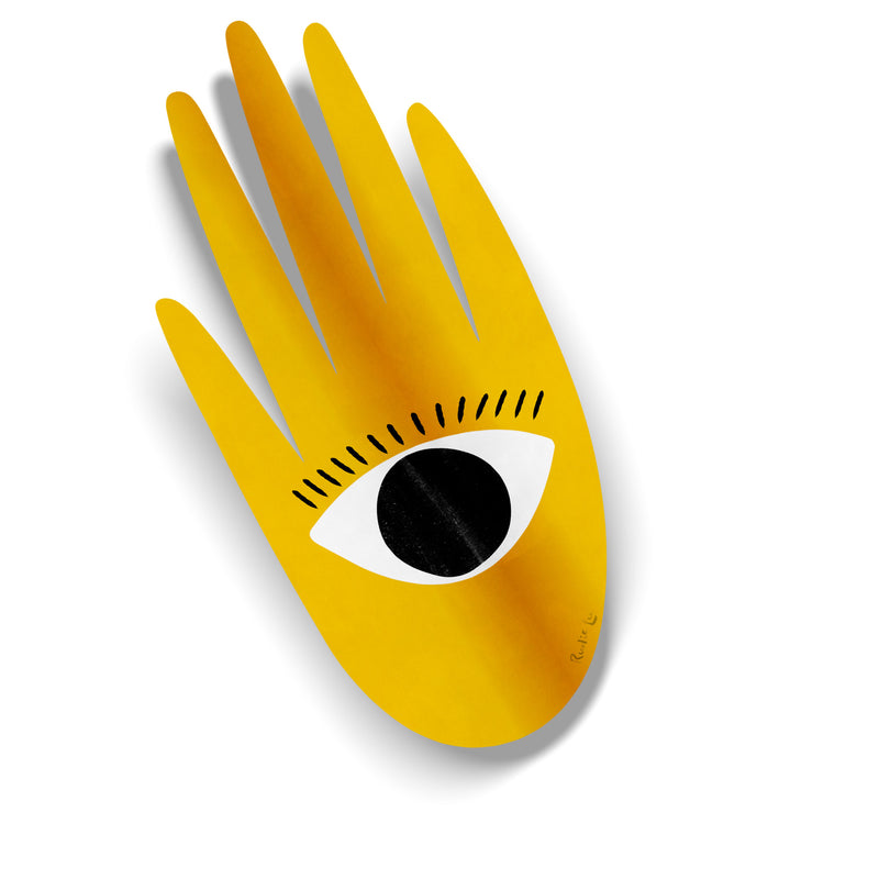 Hamsa x Evil Eye (Yellow) by Rudie Lee