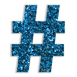 Hashtag (Blue) by Rudie Lee