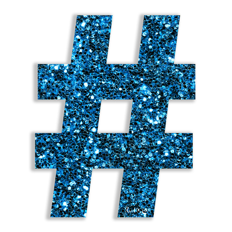 Hashtag (Blue) by Rudie Lee