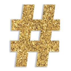 Hashtag (Gold) by Rudie Lee