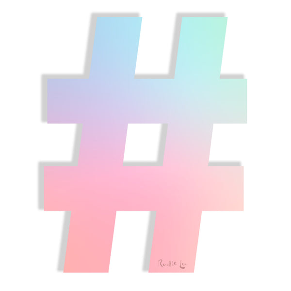 Hashtag (Holo) by Rudie Lee