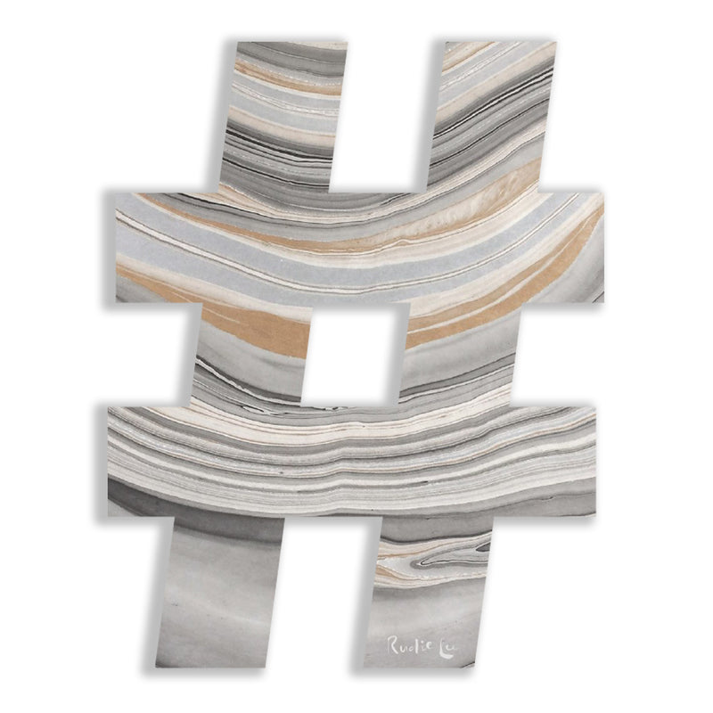 Hashtag (Luxe Marbled) by Rudie Lee