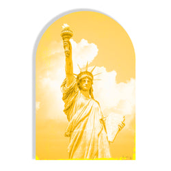 Lady Liberty Remixed (Yellow) (Arched) by Rudie Lee