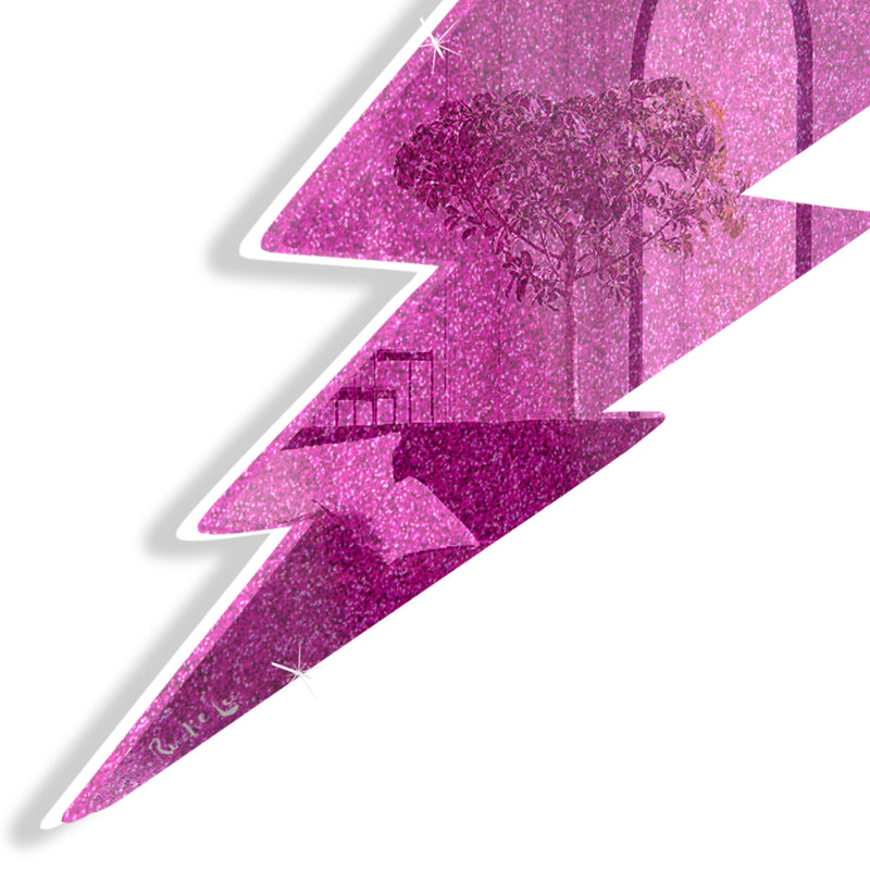 Lightning Bolt No. 02 (Pink) by Rudie Lee