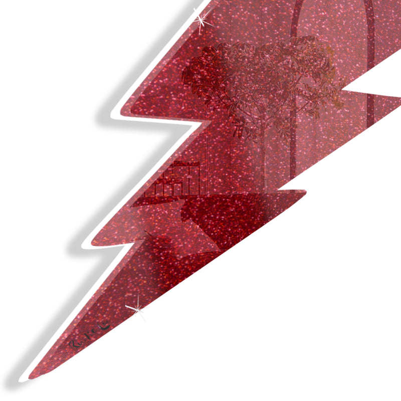Lightning Bolt No. 02 (Red) by Rudie Lee