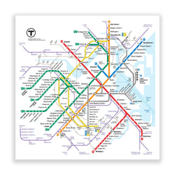 Map of Boston T