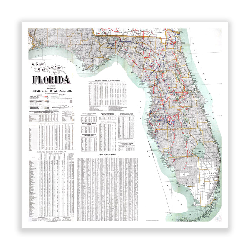 Map of Florida No. 01