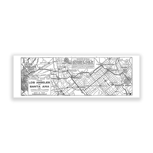 Map of Los Angeles (Santa Ana)