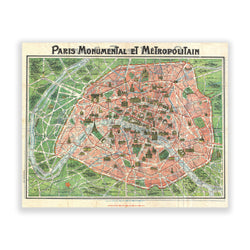 Map of Paris No. 01