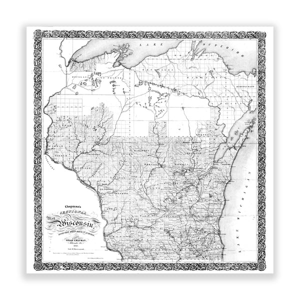 Map of Wisconsin No. 01