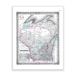 Map of Wisconsin No. 02