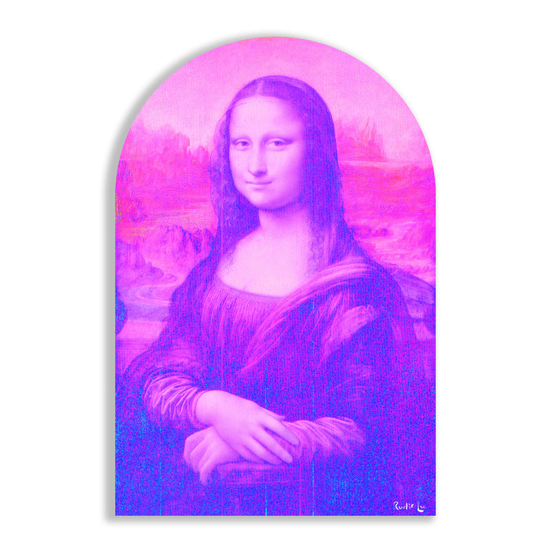 Mona Lisa Remixed (Magenta) (Arched) by Rudie Lee