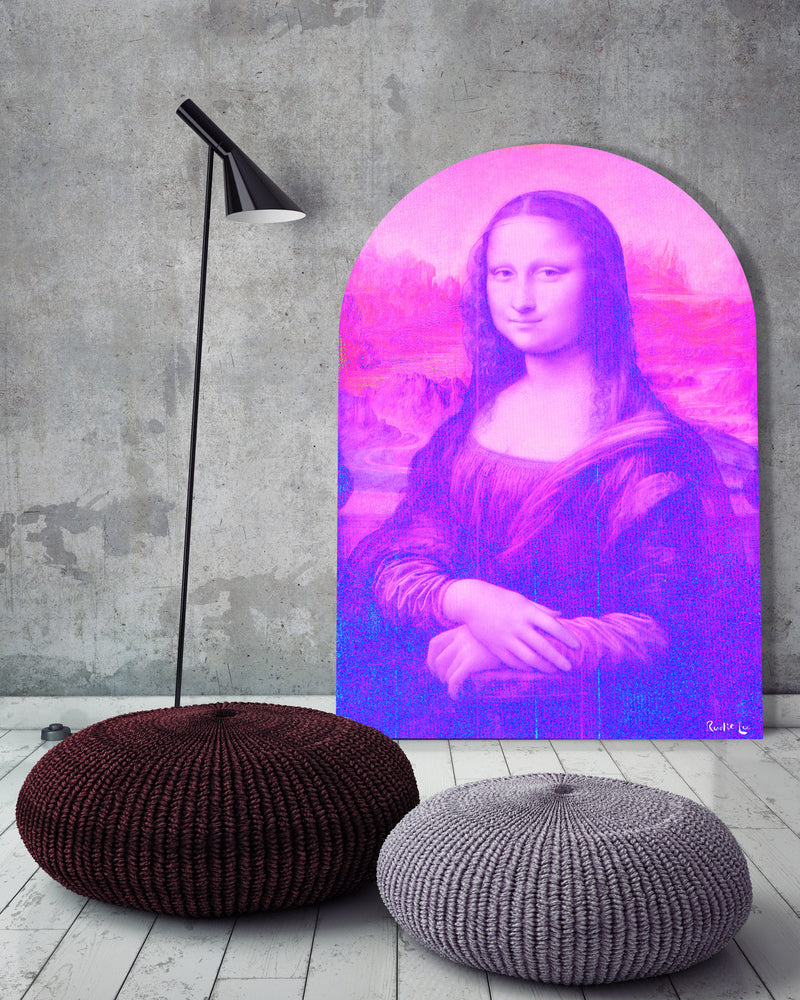 Mona Lisa Remixed (Magenta) (Arched) by Rudie Lee