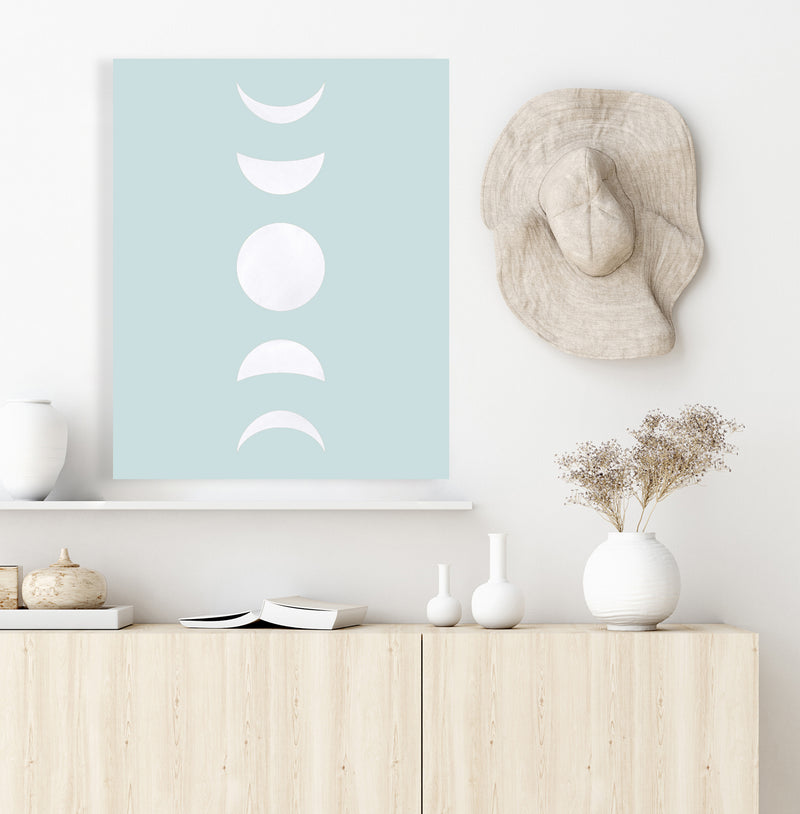 Moon Phases (White) (Blue Ashes) by Rudie Lee