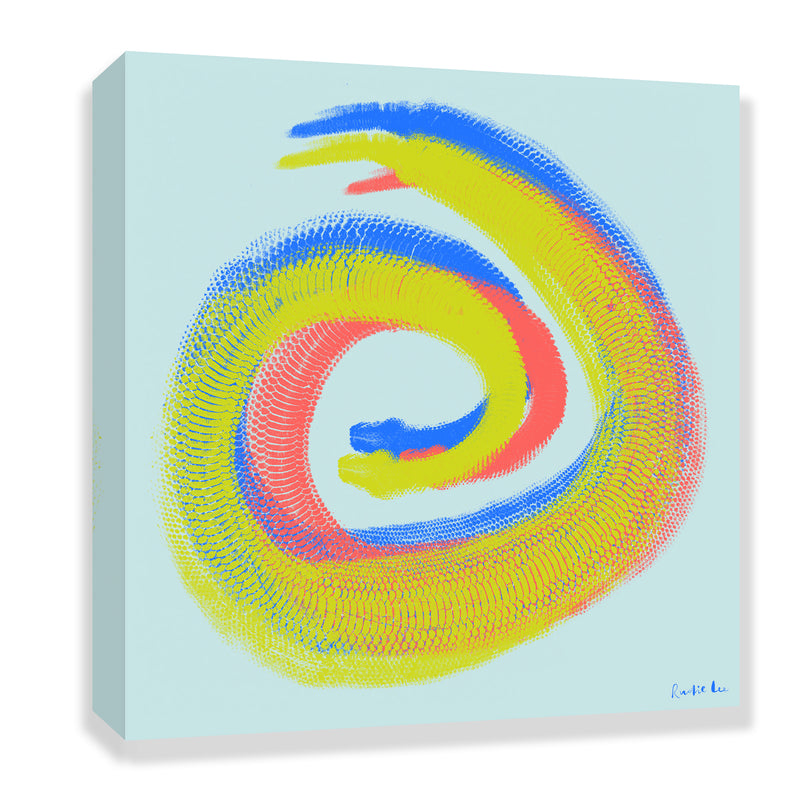 Python Gyotaku No. 02 (Brights Mint) by Rudie Lee
