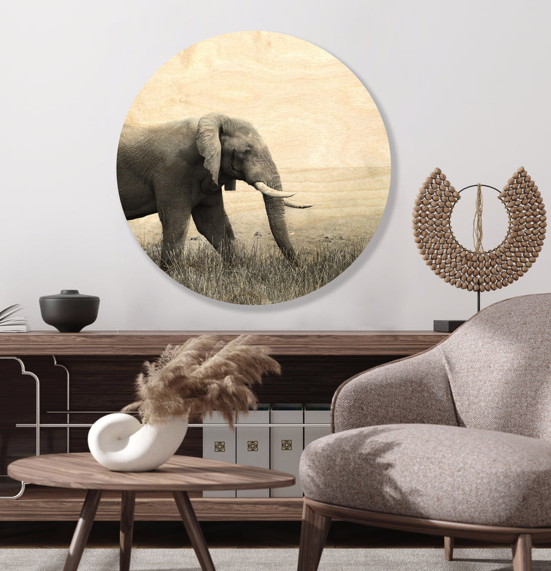 Roaming Elephant (Circle)