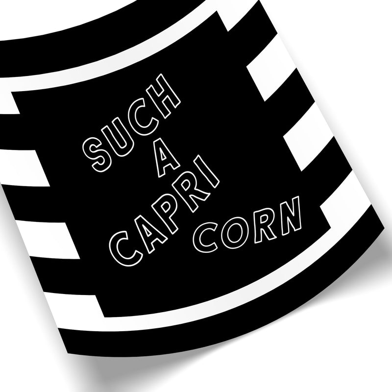 Such a Capricorn (Striped BW) by Rudie Lee