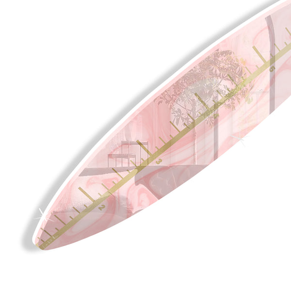 Surfboard Growth Chart (Pink Marbled) by Rudie Lee