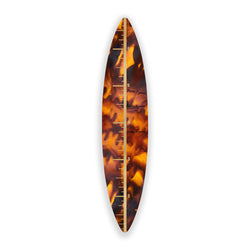 Surfboard Growth Chart (Tortoise Shell) art piece printed on 15 x 70 in by Rudie Lee