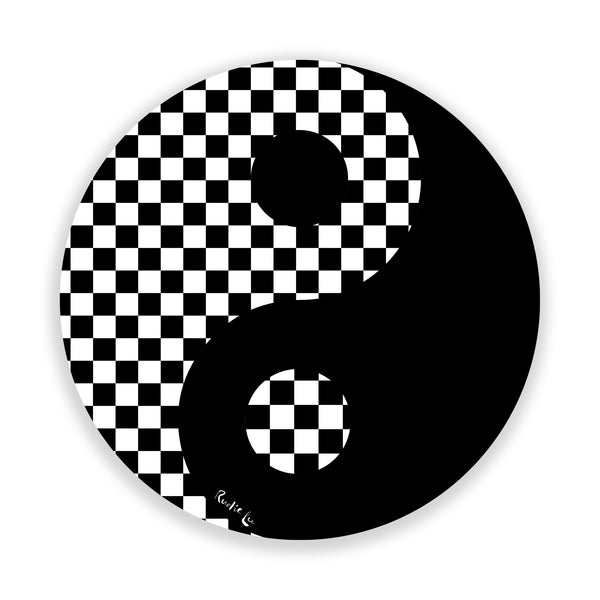 Yin Yang (Checkered Black) by Rudie Lee