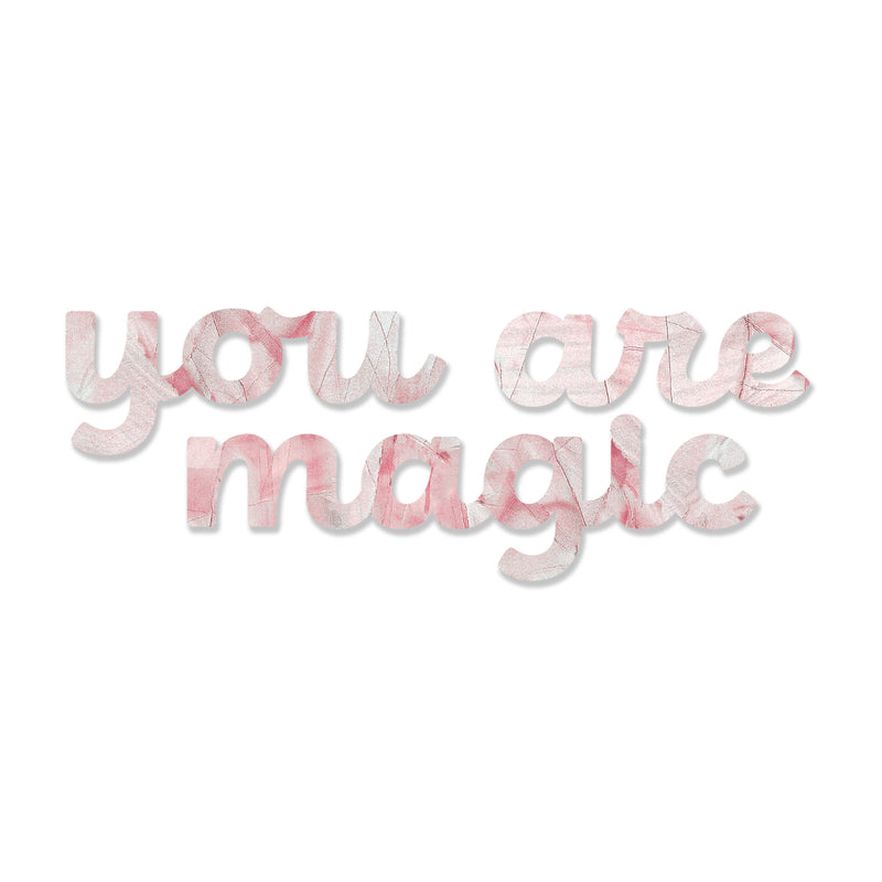 You are Magic (Blush Stone) art piece printed on 45 x 5.5 in by Rudie Lee