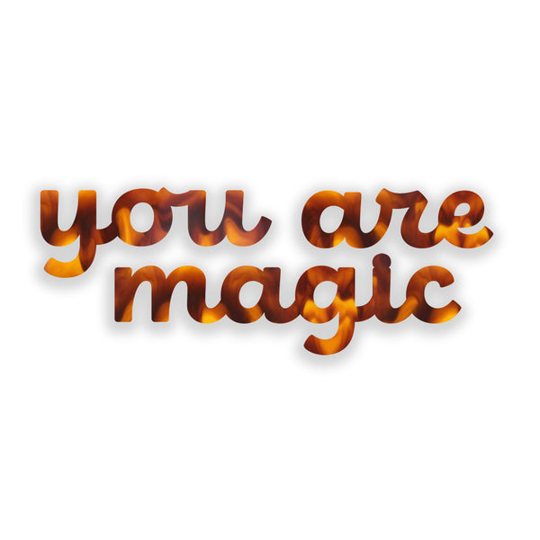 You are Magic (Tortoise Shell) art piece printed on 45 x 5.5 in by Rudie Lee